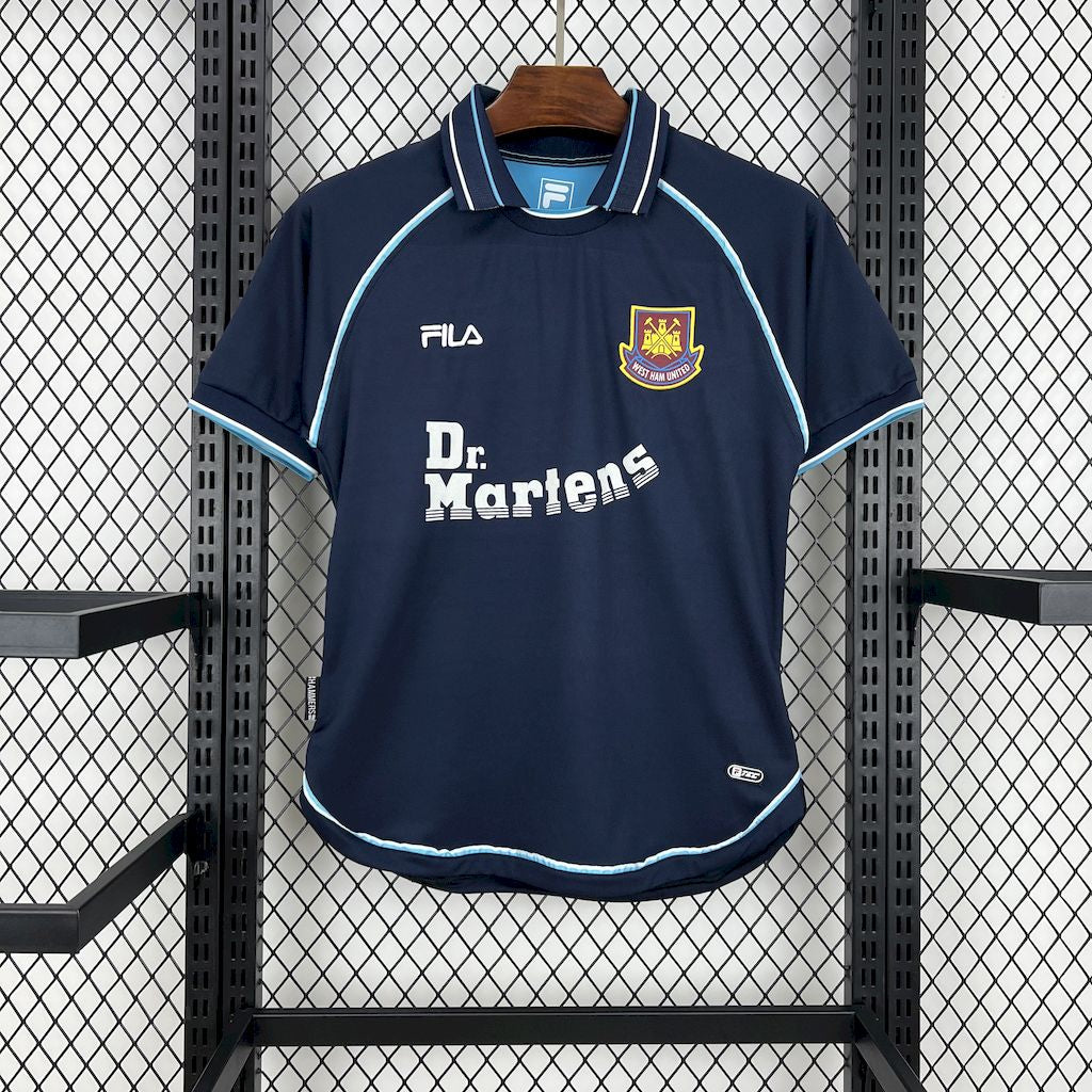 West Ham maillot foot rétro 1999 2001 Retro
