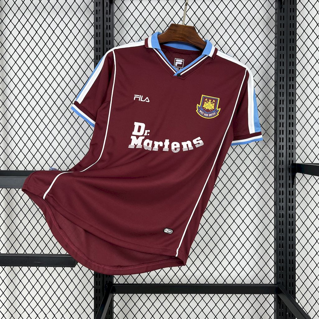 West Ham maillot foot rétro 1999 2001 Retro
