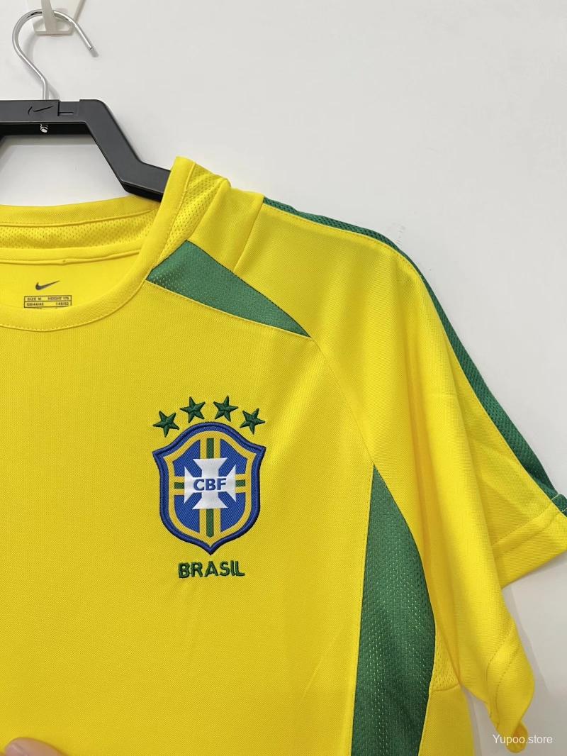 Brésil maillot foot retro 2002