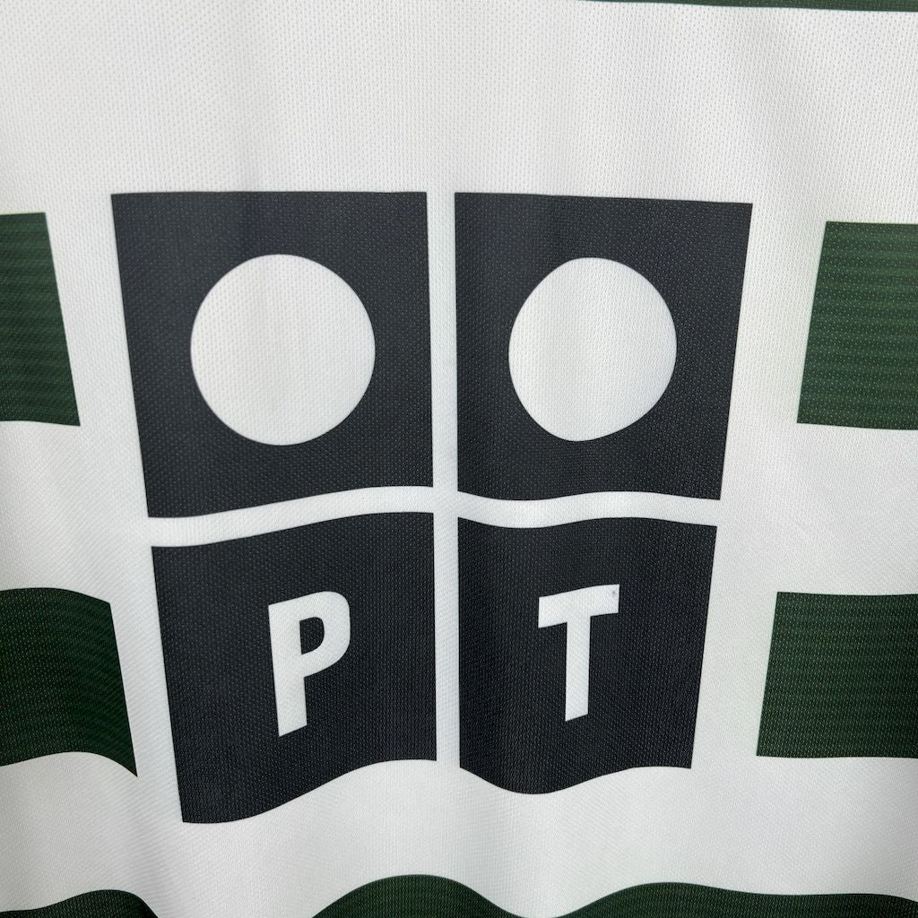 Sporting maillot foot Retro 2001 2003 Manches Longues